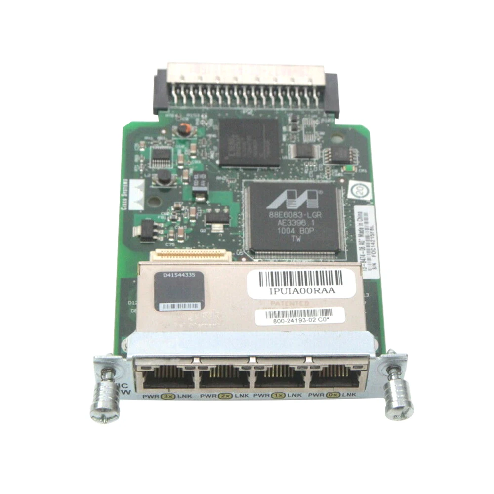 Original for 1800 2800 3800 Router 4 Port 10/100 Ethernet Switch HWIC Module Server Switch Network Interface Card HWIC-4ESW