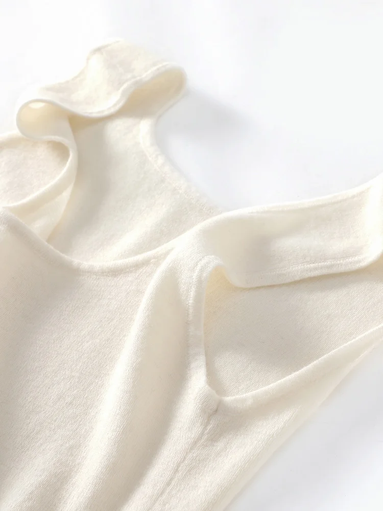

New Women U-neck Sleeveless Sweater 100% Merino Wool Pullover Waistcoat Cashmere Knitwear Spring Summer Autumn Fine Wool Vest