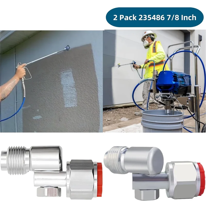 ABBO-Spritzpistolen-Drehgelenk 7/8 Zoll Airless-Farbe 235486 180-Grad-Drehung für 235486 7/8 Zoll Gewinde