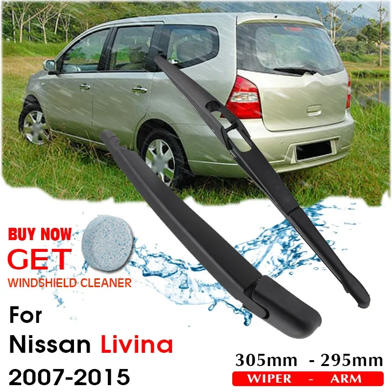 

Car Wiper Blade Rear Back Window Windscreen Windshield Wipers For Nissan Livina Hatchback 305 mm 2007-2015 Auto Accessories