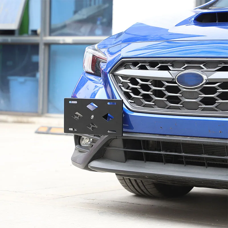 

For Subaru BRZ 2012-2024 Aluminum Alloy Black Car Front Bumper License Plate Holder Car Accessories