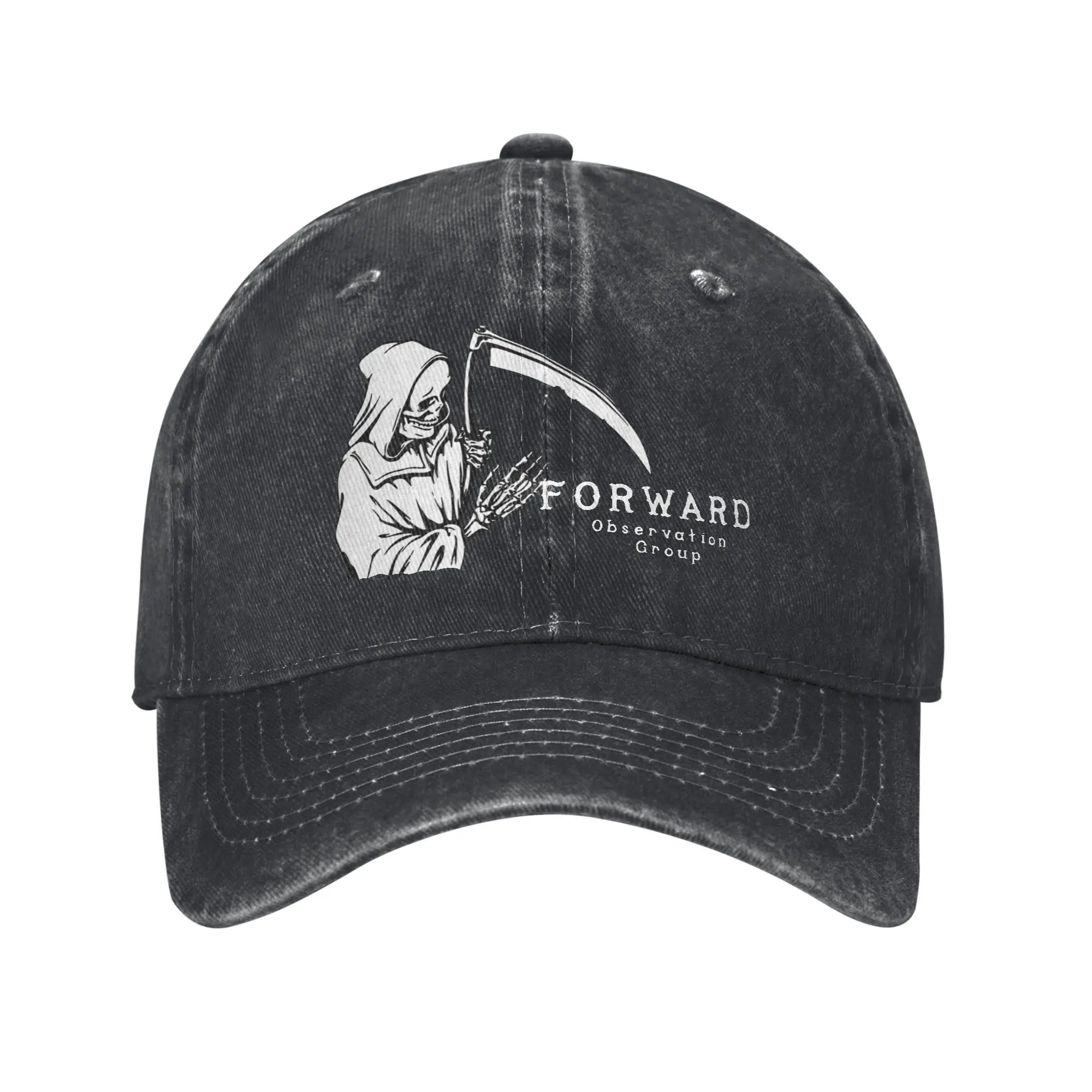 Forward Observation Group Baseball Cap Retro Distressed Washed  Sun Cap Unisex Outdoor Activities Adjustable Caps Hat