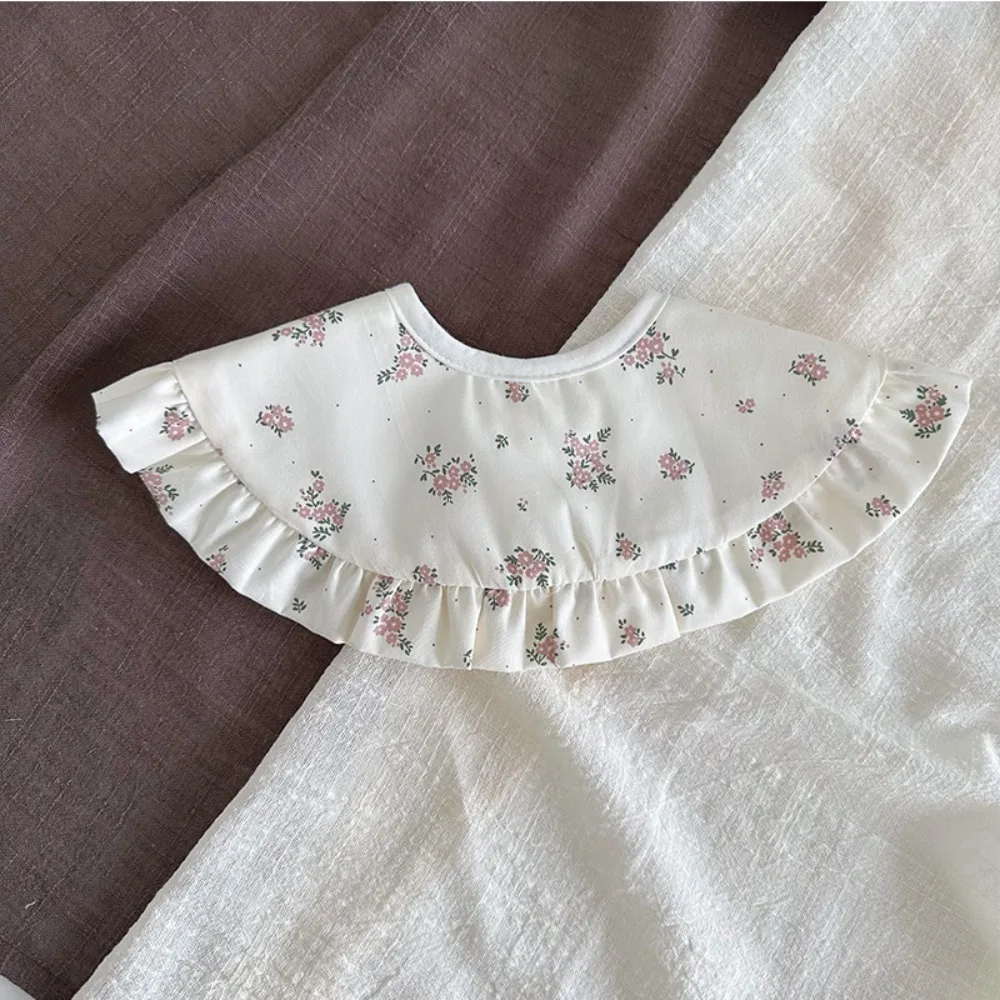 

New Spring And Summer Gauze Bib Large Increased 360 Bib Lace Swallow Scarf Princess Palce Style Bib Unisex