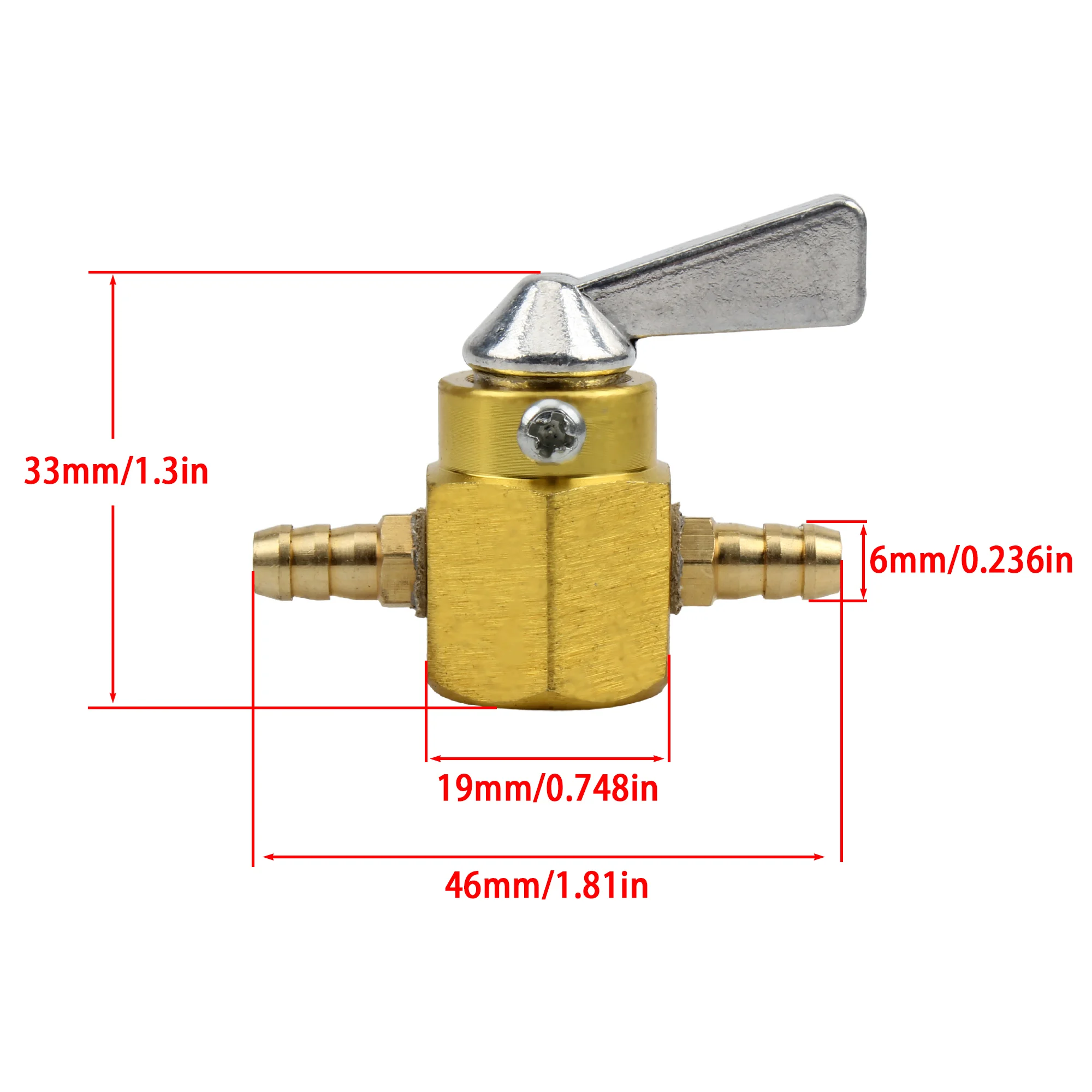 Universal Motorcycle 6mm Fuel Tank Switch Valve For Scooter ATV Dirt Pit Bike ATV Quad Motocross Accessories Carburetor Parts