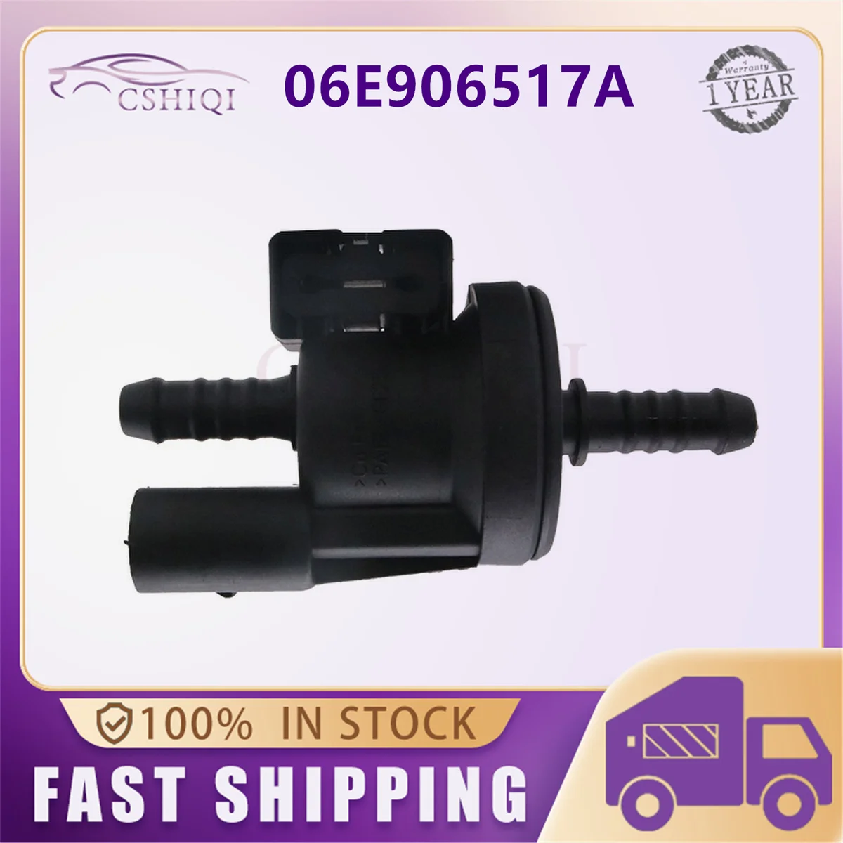 06E906517A For Passat 2.0L VW Mk5 Mk6 Golf Jetta Audi A3 A4 A6 TFSI GTI Volkswagen Carbon Tank Solenoid Valve 0280142431