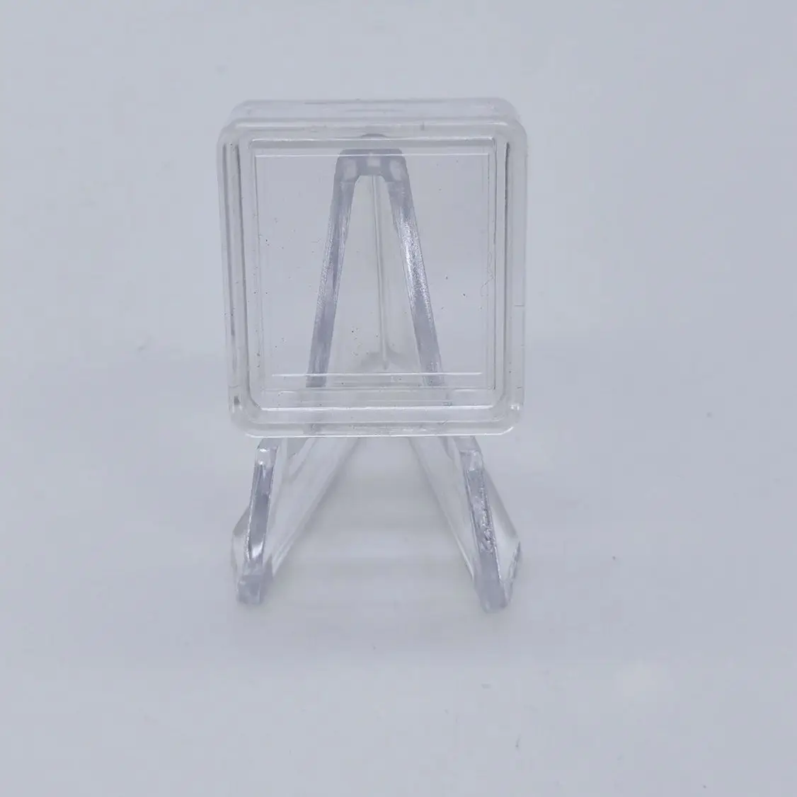 

10 шт. капсула с защитной оболочкой из золота, акриловая коробка для хранения капсул для монет, коробка для хранения памятных монет, серебряный корпус стержня