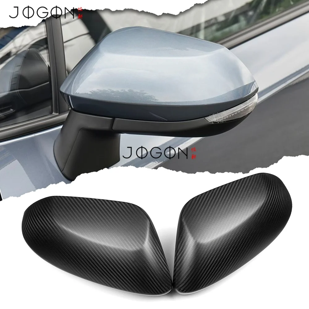 Carbon Stick-On Rear Mirror Caps For Toyota GR Yaris 2025 2026 Exterior Car Side Wing Rear View Mirror Cover Trim Accessories