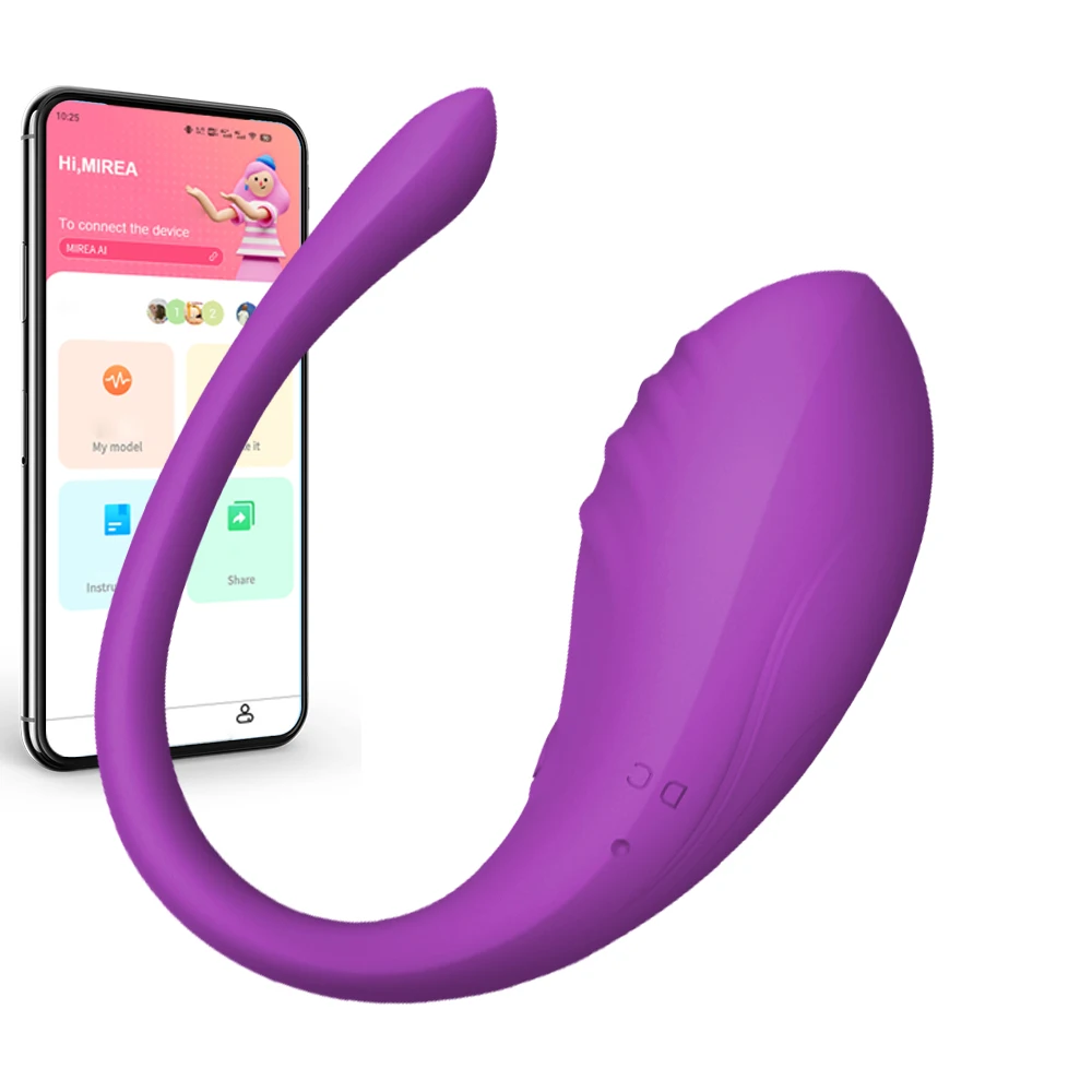 Vibrador inalámbrico con Bluetooth para mujer, estimulador de clítoris, huevo con Control remoto, masajeador de punto G, Juguetes sexuales para