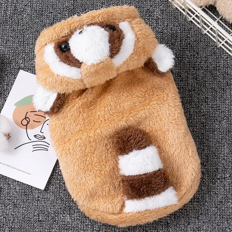 

1pc Cozy Plush Dog Hoodie for Small Dogs - Perfect Winter Sweater for Your Furry Friend