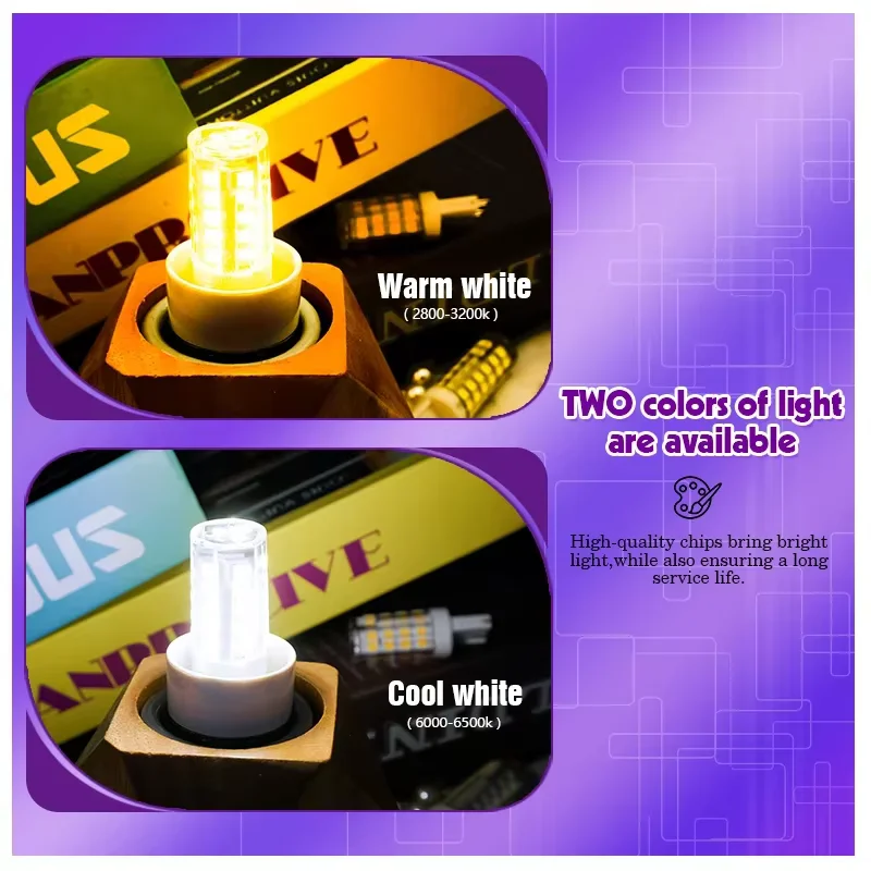 1-10Pcs LED G9 Corn Bulbs 3W 5W 9W Ceramic Lamp Light 360° Beam Angle SMD2835 Cold/Warm White AC 220V For Home/Office Lighting image 3