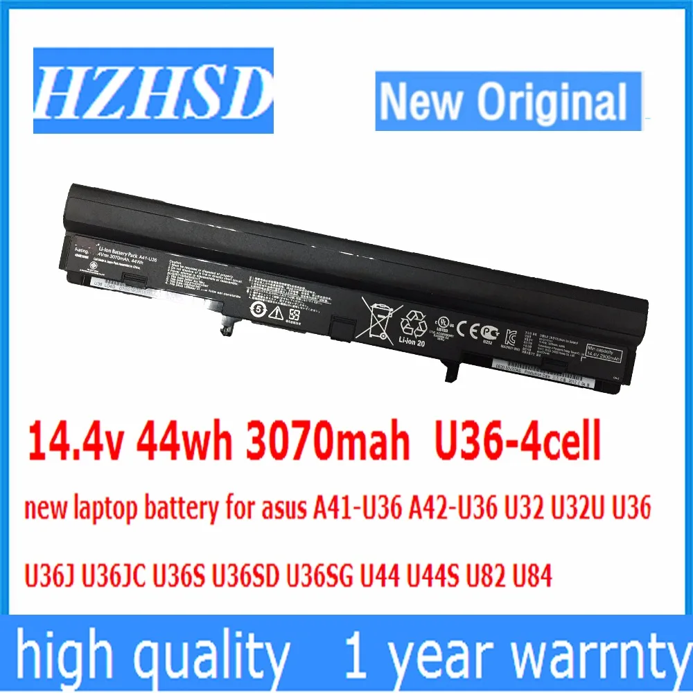 14.4v 44wh 3070新しいオリジナルA42-U36ノートパソコンのバッテリーforasus A41-U36 U32 U32U U36 U36J U36JC U36S U36SD U36SG U44 U44S U82 U84