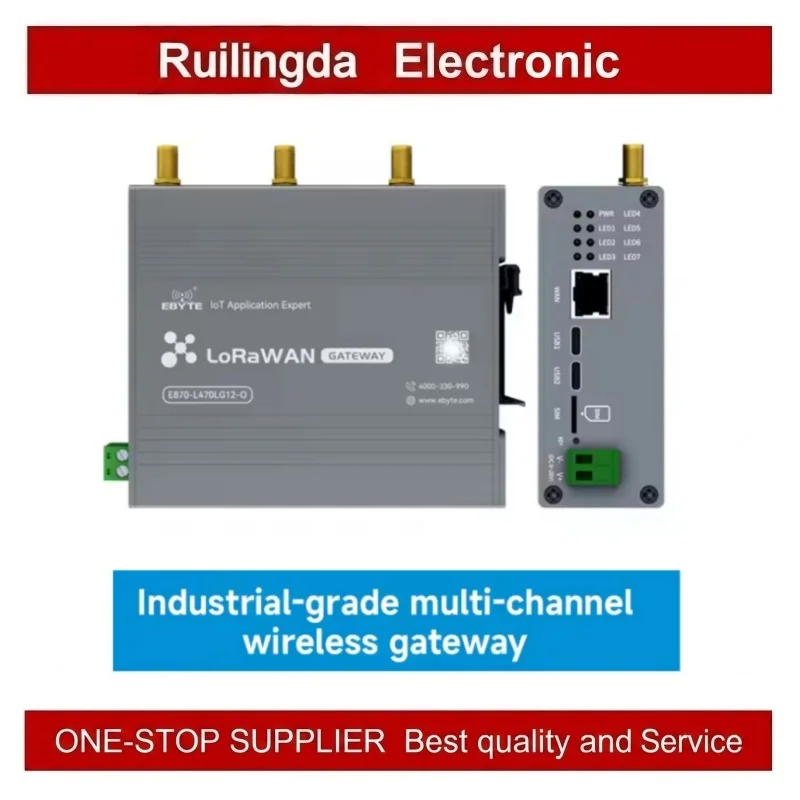 LoRaWAN Wireless Gateway Half-Duplex SX1302 470/868/915MHz DC8～28V EBYTE E870-L470LG12-O E870-L868LG12-O E870-L915LG12-O