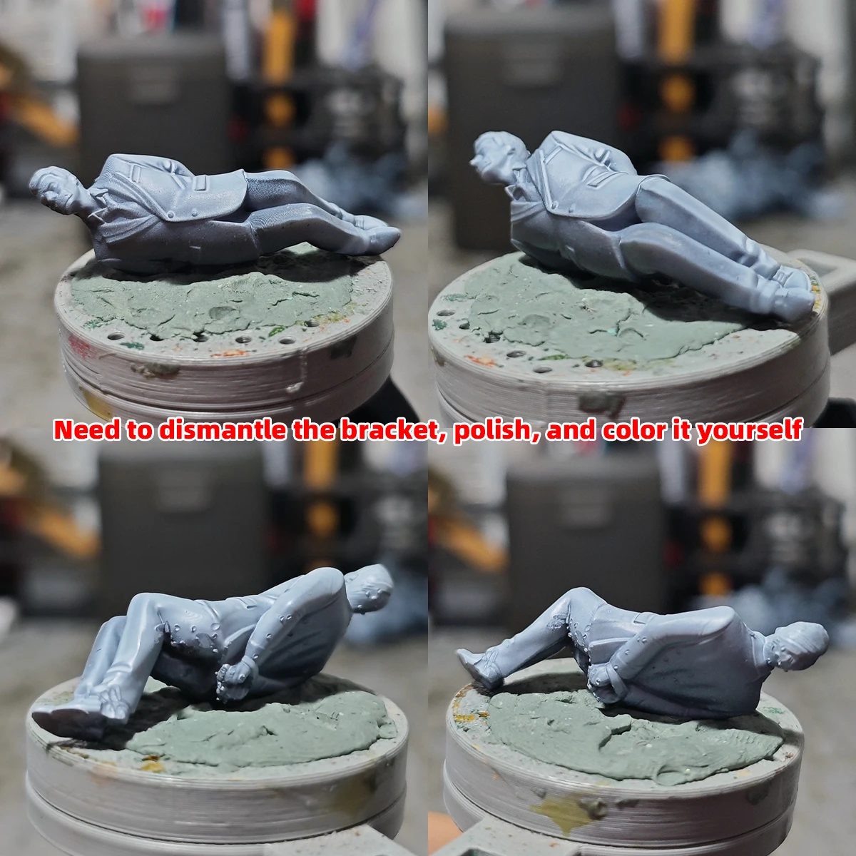 1/35 1/43 1/48 1/64 1/72 1/87 HO Maßstab Modellbausatz 3D Harz Miniatur Soldatenfiguren Diorama Unbemalte Zivilgefangene DIY – Detail 3