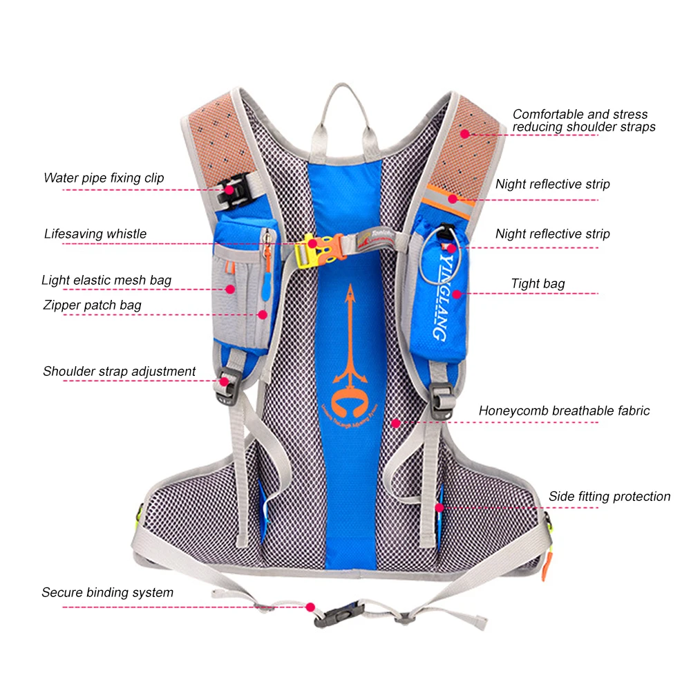 plecak nawadniający plecak rowerowy kamizelka nawadniająca do biegania odpowiednia dla mężczyzn i kobiet do biegania w terenie w górach
