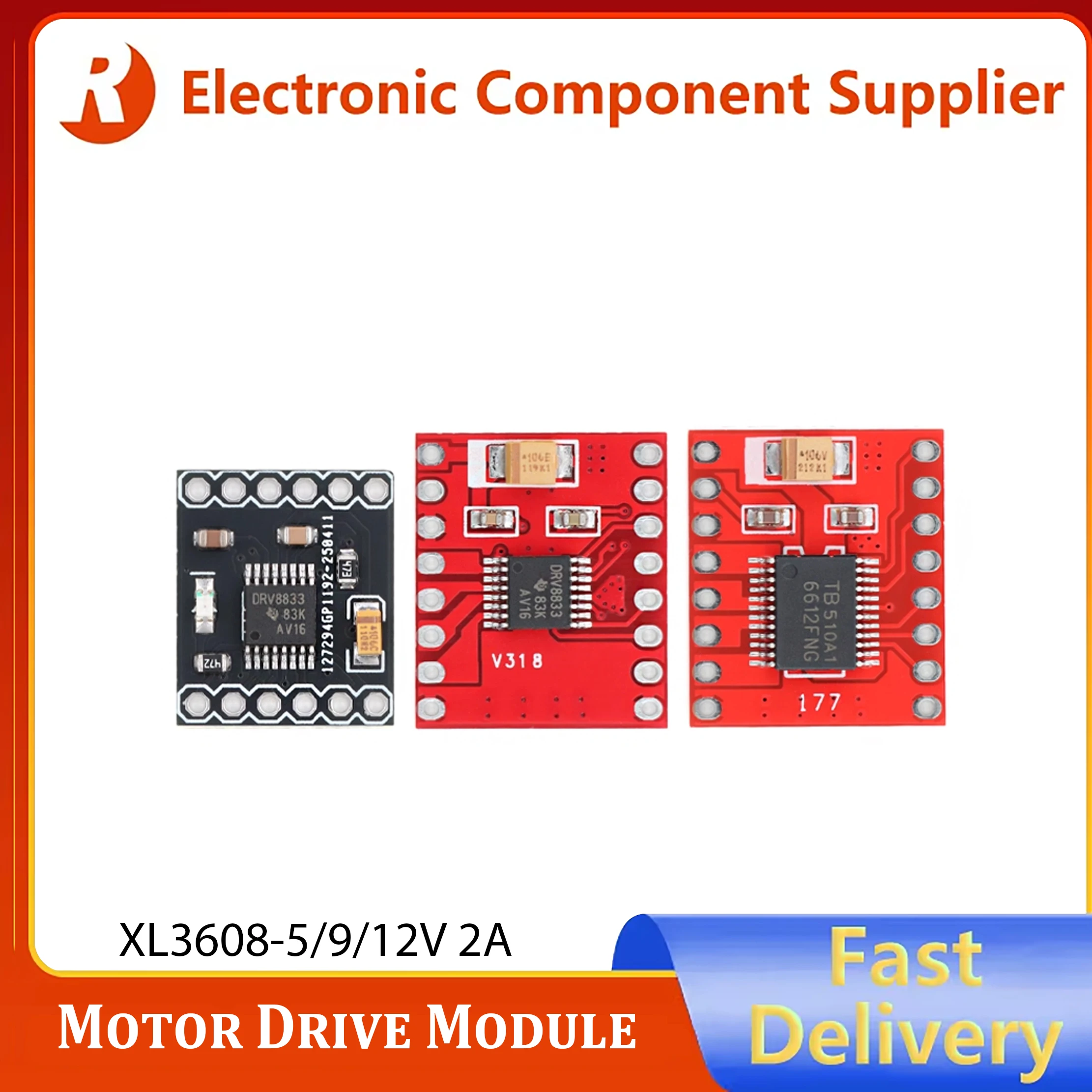 2PCS-TB6612FNG/5PCS-DRV8833 Módulo de controlador de motor DC Motor/placa de accionamiento autoequilibrado para aplicaciones de carro en stock
