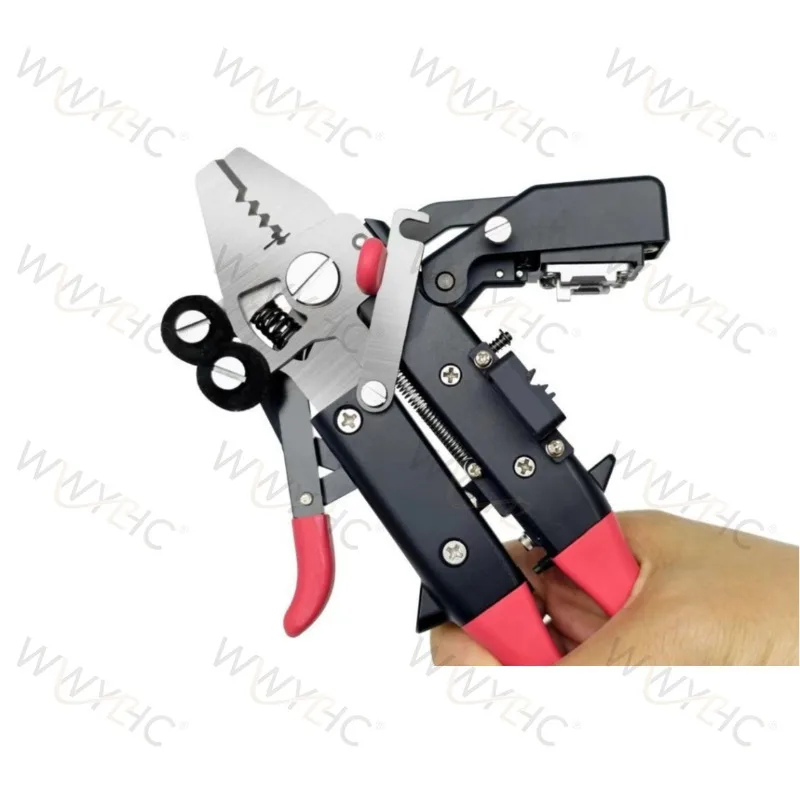 Multifunctional Fiber Optic Cutting Stripping Integrated Plier, Fiber Cable Cut and Strip Hand Tool