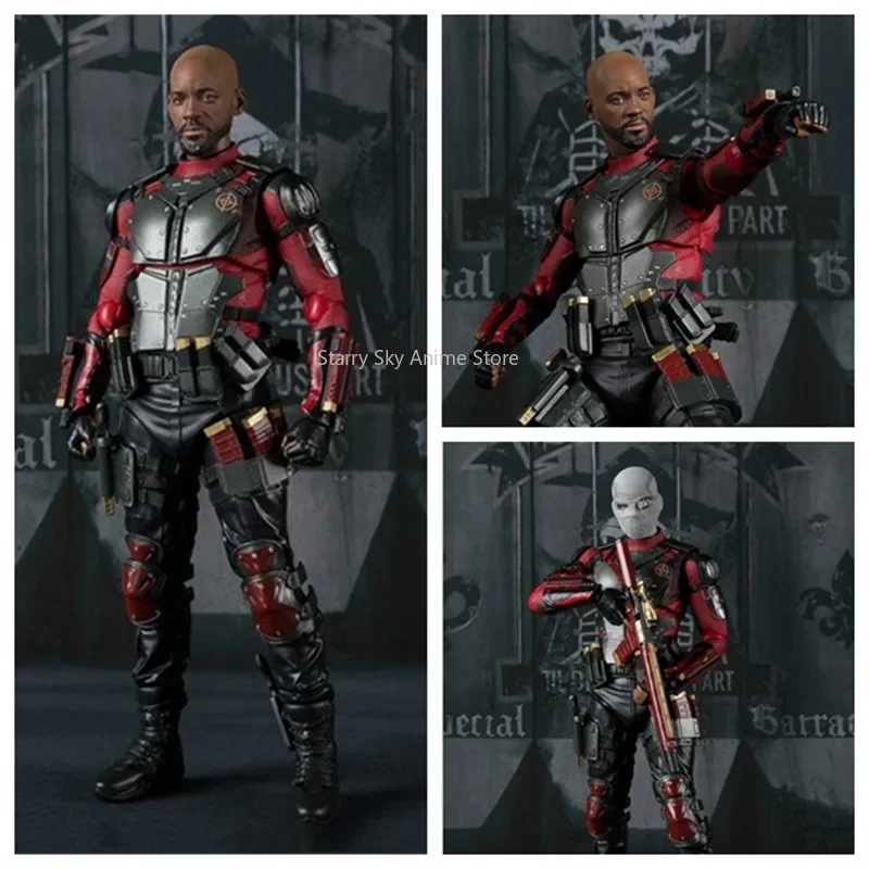 X Special Task Force  Hero SHF Suicide Squad Death Shooter Dead Shot Will Character Action Figure Trendy Play Collection Toy