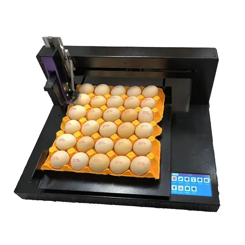 Inkjet Egg Printer for Yaomatec High Speed Egg Printing Machine for Hens Duck Pigeon Eggs Coding Date Logo Marking