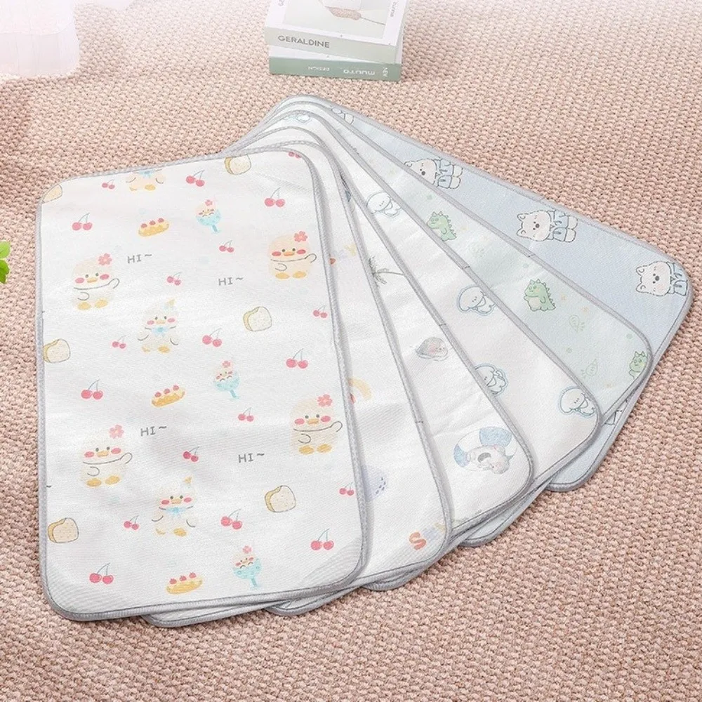 

Ice Silk Pet Cooling Mat Cute Cartoon Pattern Durable Material Summer Cooling Pad Soft Keep Cooling Cat Dog Sleeping Mat Summer