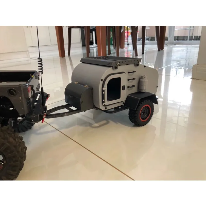 

Towing a motorhome trailer For 1/10 RC Crawler Car Model climbing remote control car Modified mood piece decoration ornament