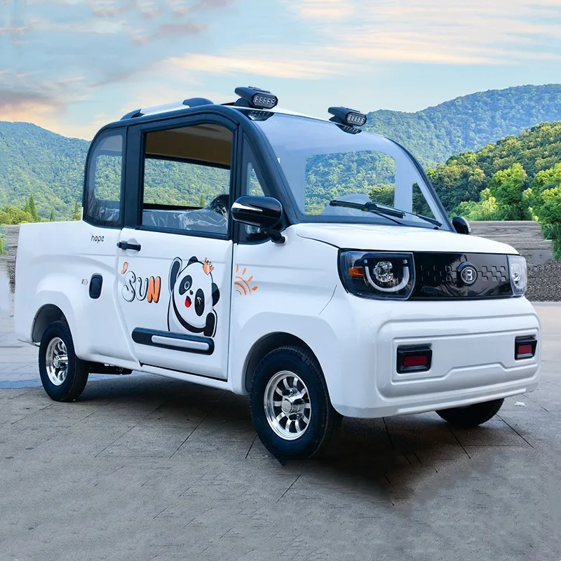 

Four-wheeled electric vehicle women's household small pickup truck adult scooter