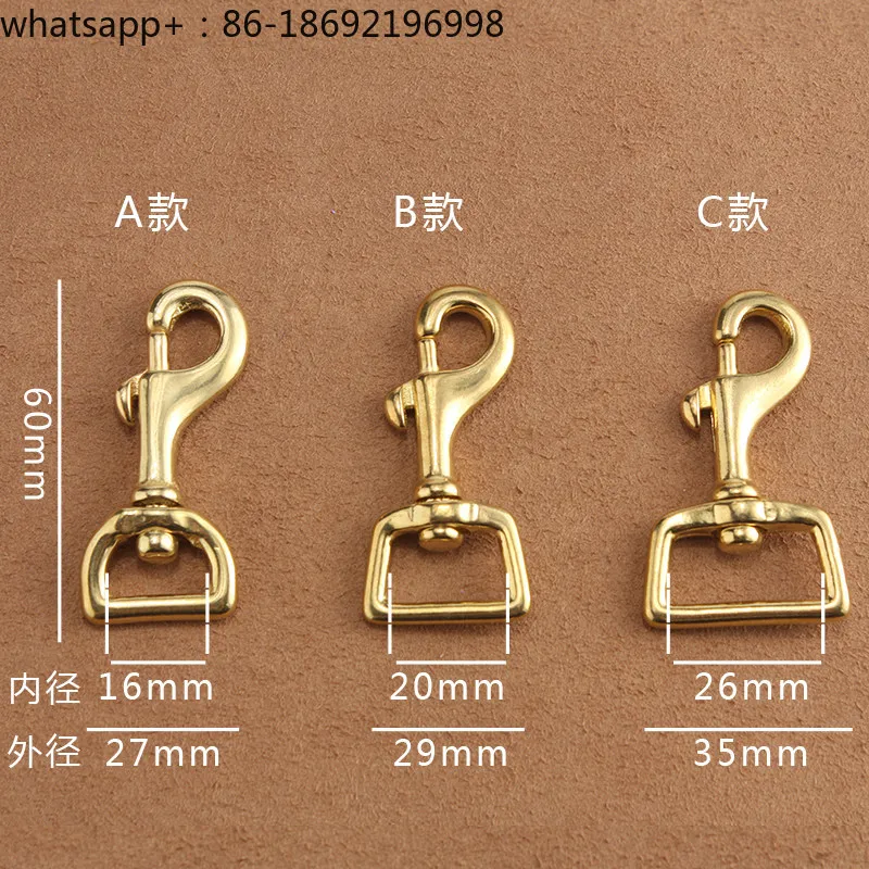 Brass Hook Buckle Dog Buckle, Bag Buckle, Leather Leather Art, Brass Hardware Copper Color 1 Piece Price