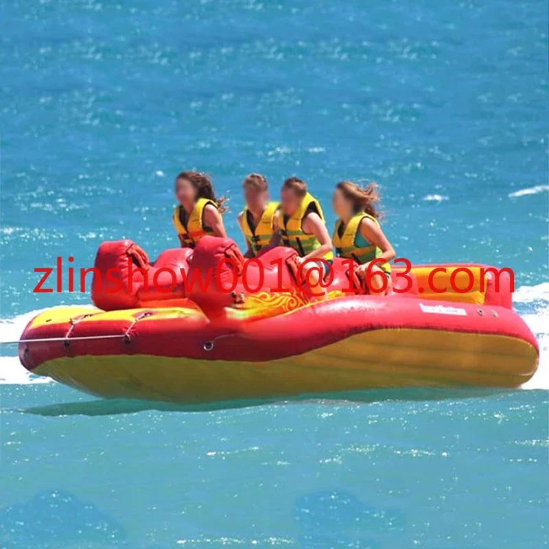 water sport fun aqua pool products boat 9 people inflatable ride-ons