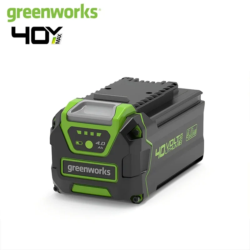 بطارية Greenworks 40 فولت الأصلية لبطارية ليثيوم GMAX 40 فولت G40B4 بطارية ليثيوم قوية Gen 2 متوافقة مع Greenworks 40 فولت