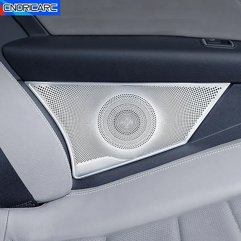 Auto Rear Door Speaker Cover Decoration Trim For Mercedes Benz E Class Coupe W207 C207 2009-16 Interior Car Accessories Sticker