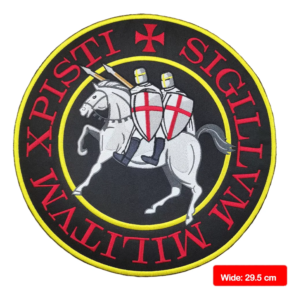 Нашивка XPISTI SIGILLVM, вышитая аппликация, этикетка, панк-байкерские нашивки, наклейки на одежду, аксессуары для одежды, значок