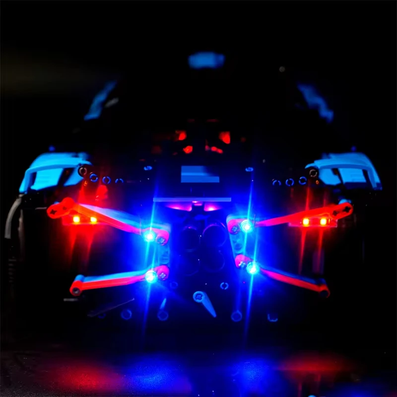 RC DIY LED Light Kit For LEGO 88008 Technical Sports Car Building Block Set（Only LED Light,Without Blocks Model）