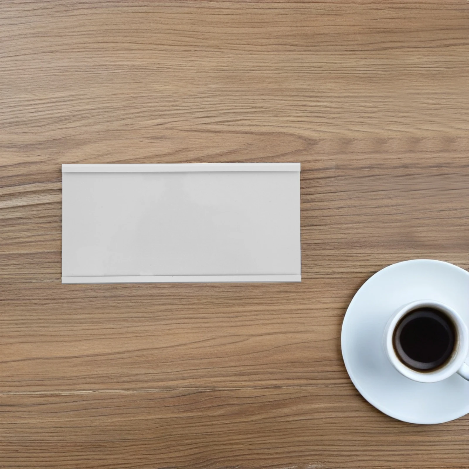 

Workstation Sign Name Card Holder Plaque for Desk Aluminum Alloy Metal Silver Door Plate Office