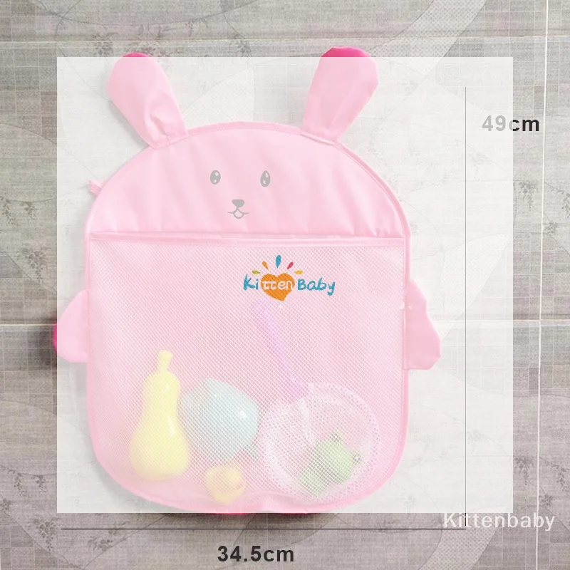 Kids Baby Bath Toys Storage Bag Strong Suction Cups Bath Game Bag Bathroom Organizer Water Toys Storage Net Bag Baby Item Mother