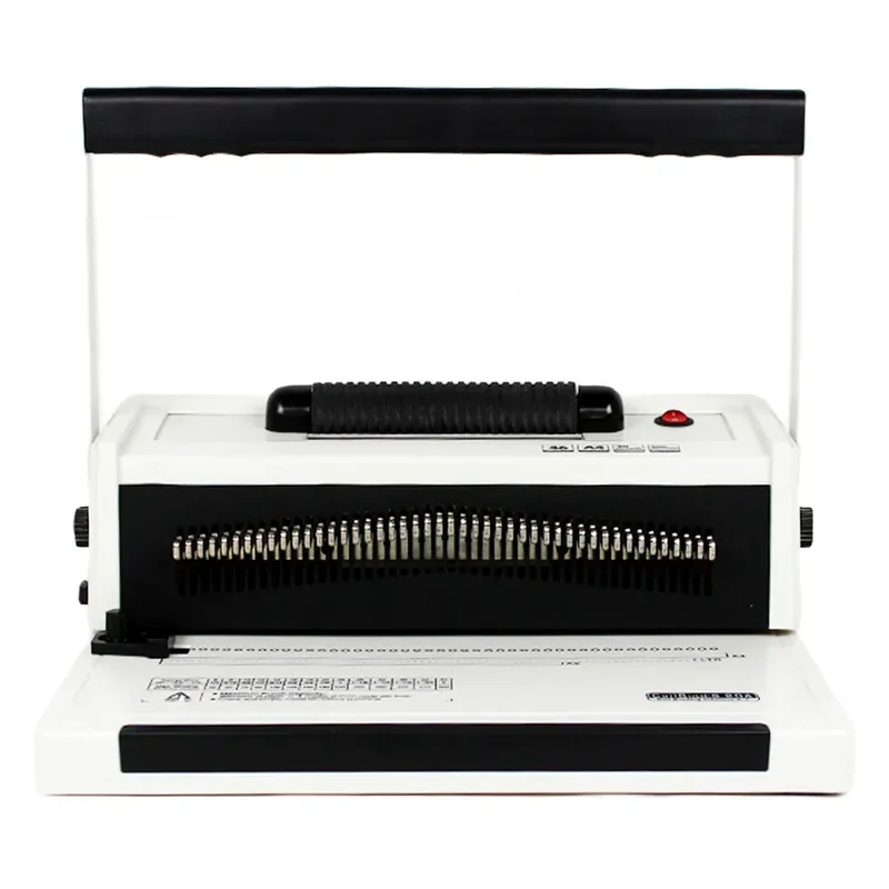 S20A Electric Single Coil Binding Machine Spiral Punching Machine Glue Binding Machine Financial Tender 4:1 Hole Pitch 46