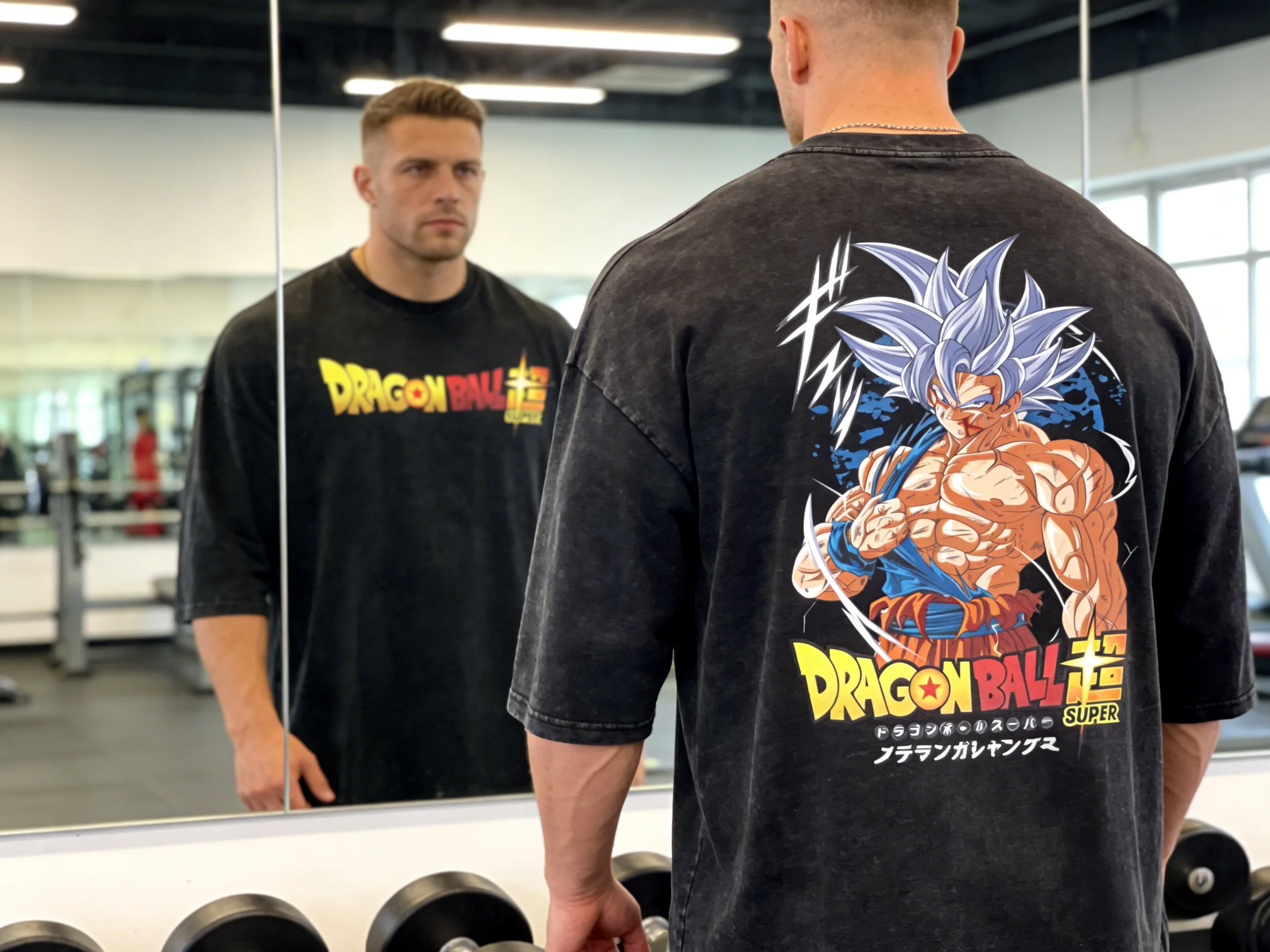 

2026 Summer Dragon Ball Super Retro High-Quality Pure Cotton T-shirt Oversized Casual Unisex Tees Ultra Instinct Goku Design Top