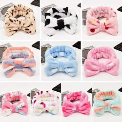 Women Makeup Coral Fleece Headband Wash Face Soft Hair Holder Elastic Top Knot Hairbands Girl Headwear Hair Accessories