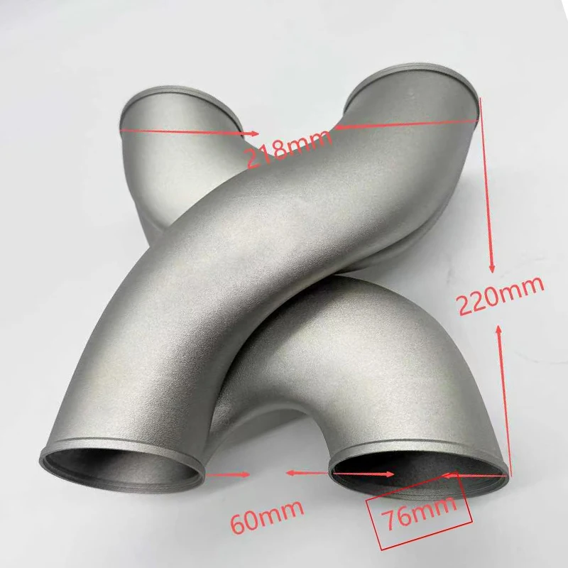 ACE Car Accessories Exhaust Pipe Z/X/Diversion Pipe 2.75/3/ Inches for All Car Models Racing Stainless Steel Universal Pipe