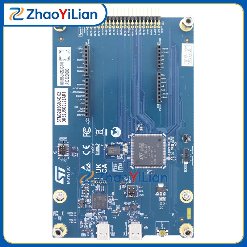 For STM32U5G9J-DK2 ST Development Board 5 Inch RGB TFT Capacitive Touch Screen NeoChromVG GPU