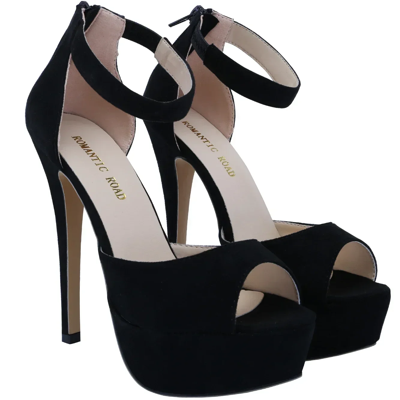 Frauen Sandalen Sommer Sexy Pumps Zipper Stripper Pole Dance Plattform High Heels Peep Toe Stiletto Party Kleid Hochzeit Schuhe