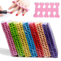 50/100/200 pezzi morbidi nail art separatori delle dita dei piedi piedi spugna gel UV smalto strumenti di bellezza manicure pedicure pacchetto kit per unghie