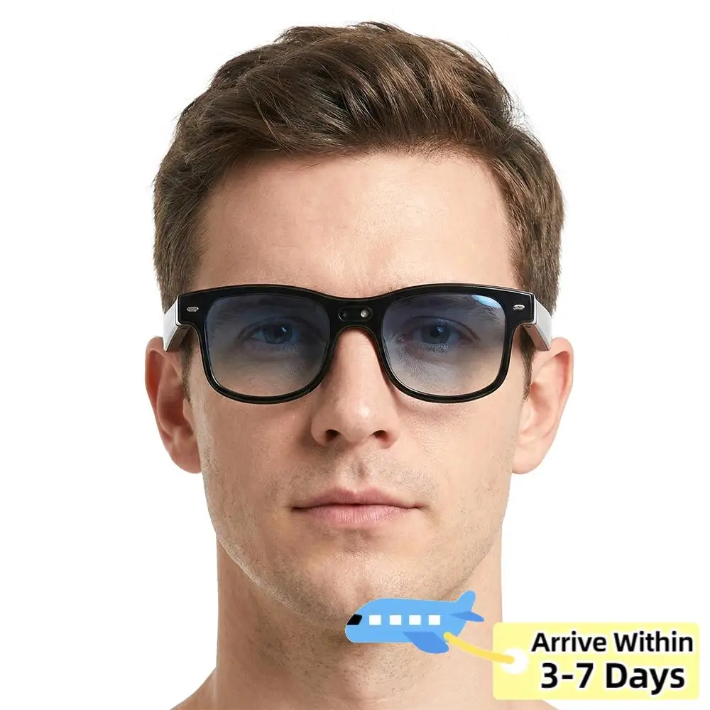 

Аудио-очки с Bluetooth-камерой и функцией перевода в реальном времени на 160+ языков, очки для записи без помощи рук для мужчин и женщин, для вождения и активного отдыха