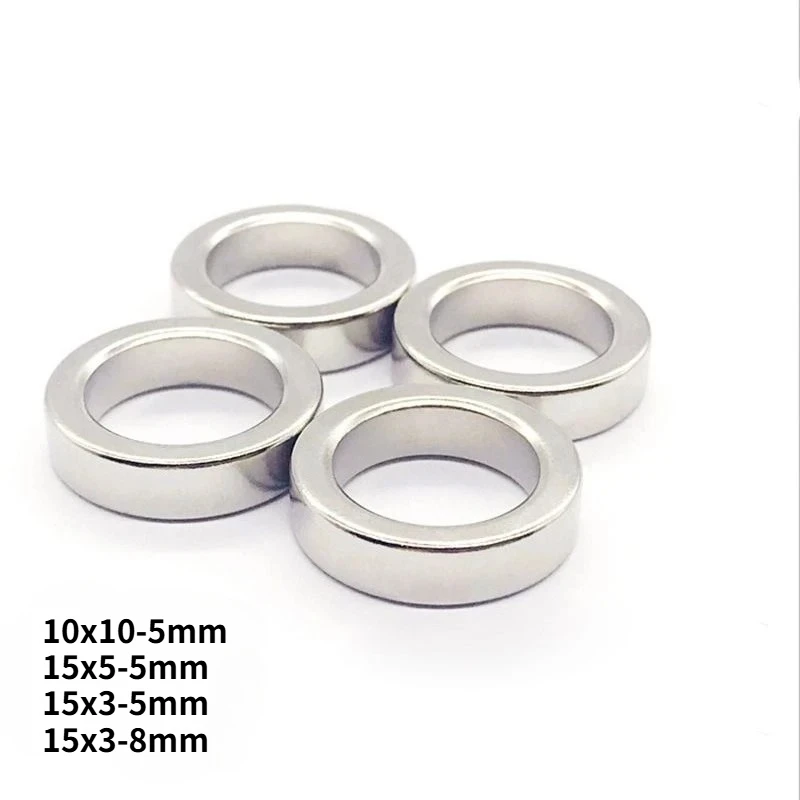 N35 10x10-5 15x5-5 15x3-5 15x3-8 neodymium Ring Strong Magnets  round Standard straight hole Round Whiteboard Diy home office