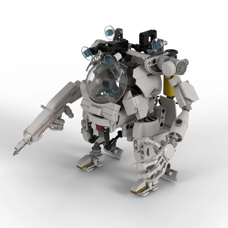 544 Uds. Venta caliente MOC ciencia ficción gris espacio Robot modelo bloques de construcción modulares niños montaje juguetes de exhibición Festival regalo sorpresa