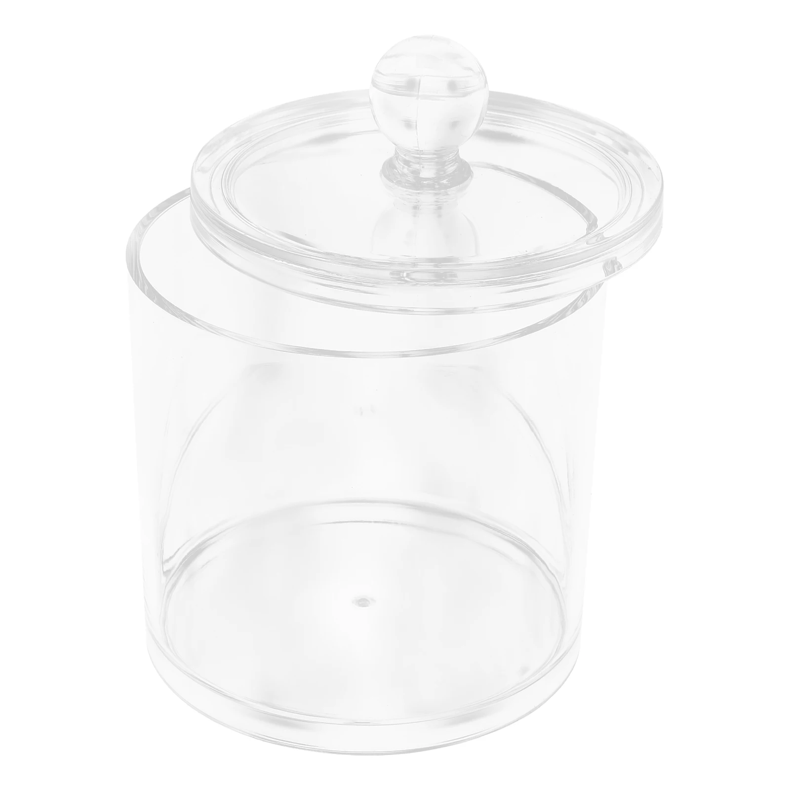 

Cotton Swab Holder Acrylic Cotton Ball Organizer for Bathroom Storage Box Multifunctional Makeup Storage Jar
