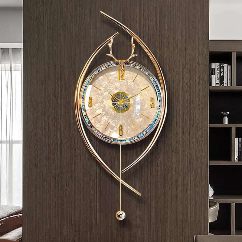 

Luxury Aesthetic Wall Clock Battery Digital Nordic Pendulum Wall Clock Modern Design Orologio Da Parete Moderno Home Decor