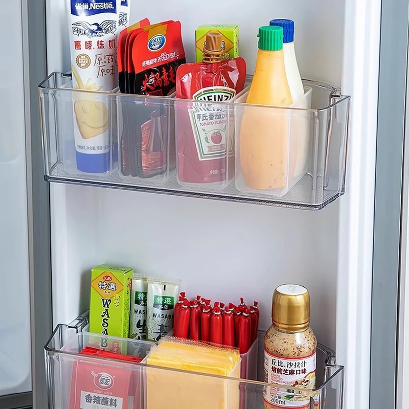 Frigorifero cibo scatola di immagazzinaggio fresca frigorifero porta laterale frutta verdura spezie contenitore per alimenti contenitore per Organizer da cucina scatole di immagazzinaggio