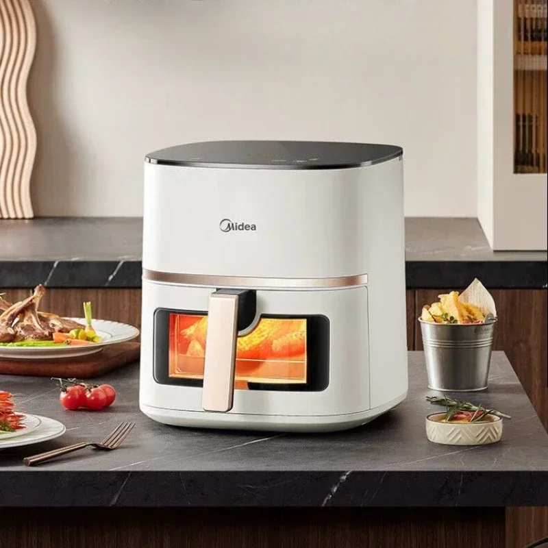 No Flipping Air Fryer Household Large Capacity Full Metal Liner Multifunctional Intelligent Visual Second Generation New