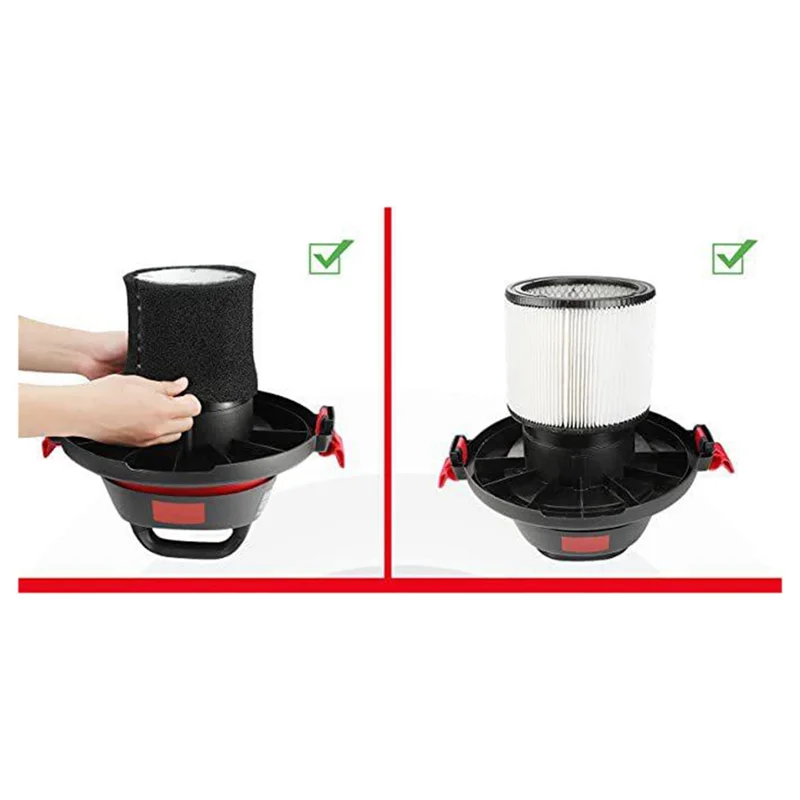 Vacmaster & Genie Sh-Op 습식 건식 진공, VF2001 폼 필터용 Stable-5PCS 90585 폼 슬리브 필터 교체 부품