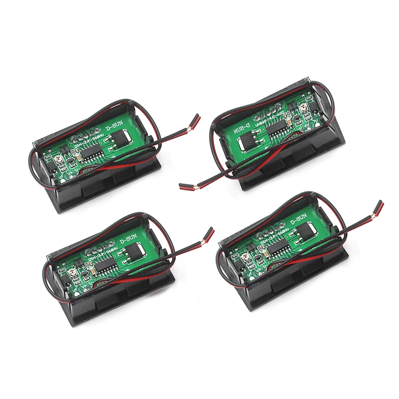 Two-wire DC5V-120V DC Digital Voltmeter Digital Voltmeter Head Motorised Vehicle Head Anti-Reverse Connection 0.56