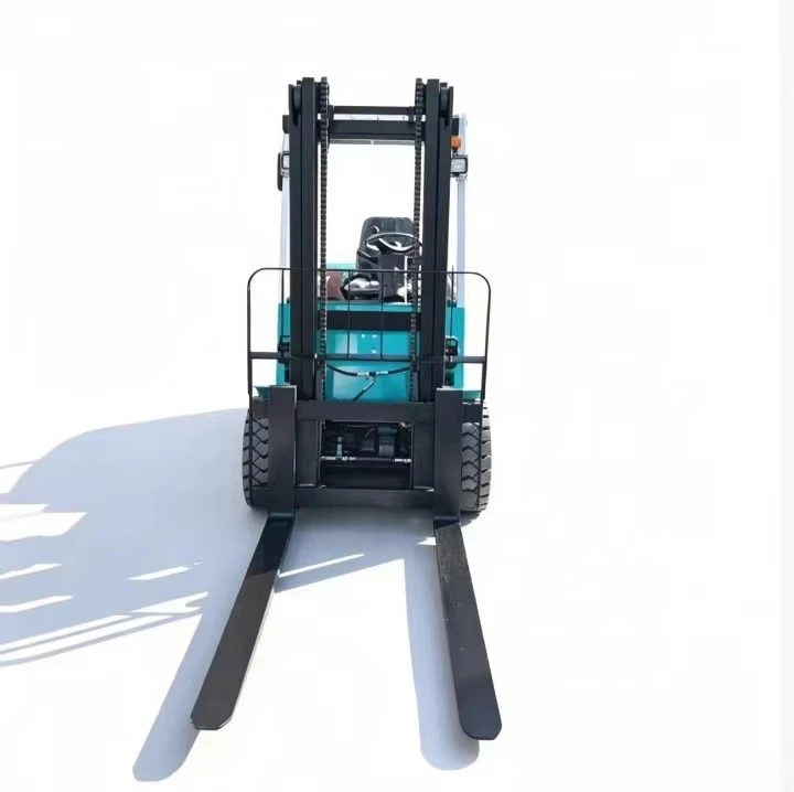 Economy 2 Ton 4 Wheel Electric Forklift 64V 100Ah Lithium Battery 3m Lift Height 2 Stage Mast for Factory Warehouse